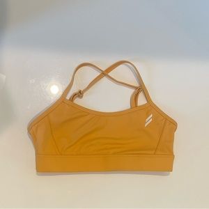 Orange Sports Bra with Criss-Cross Back 🧡 SIZE SMALL